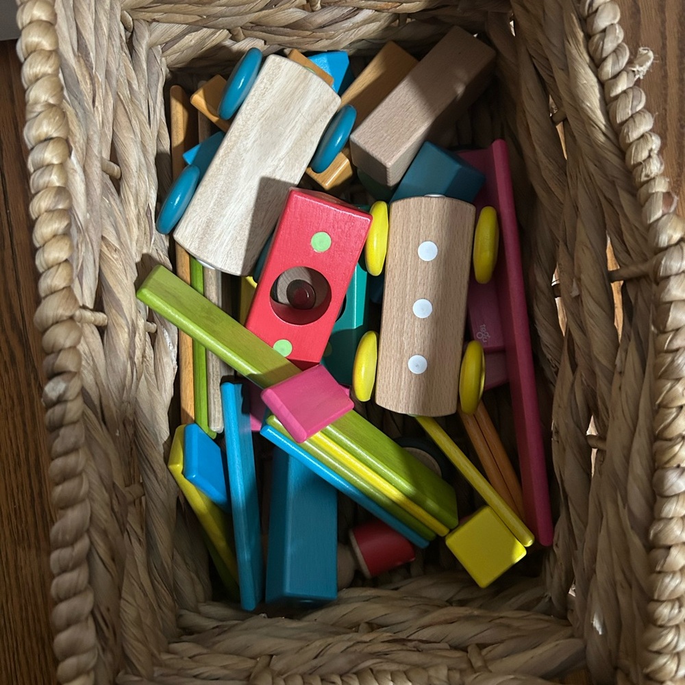 Colorful Wooden Toy Car Set